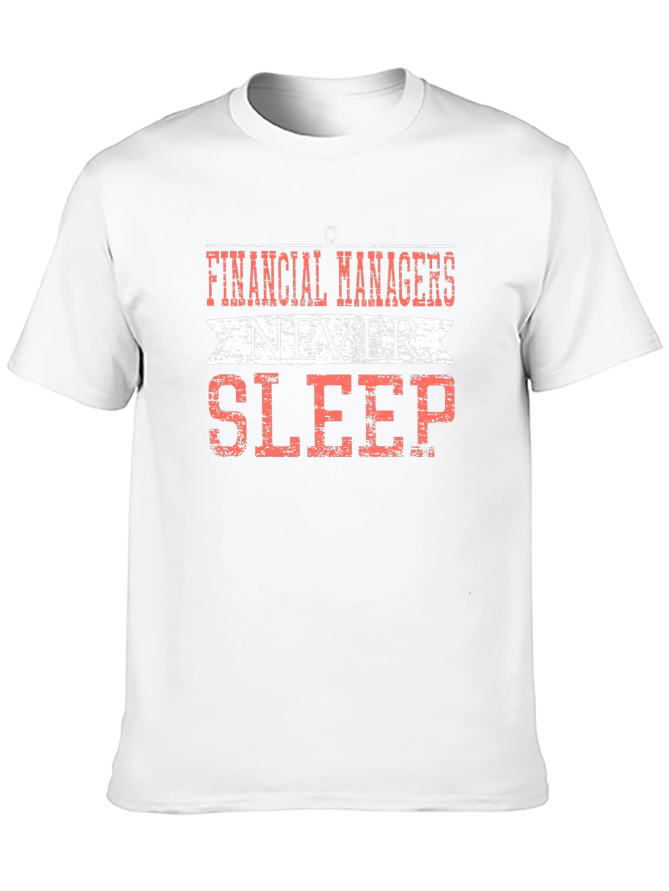 Financial Managers Never Sleep T-Shirt - Black