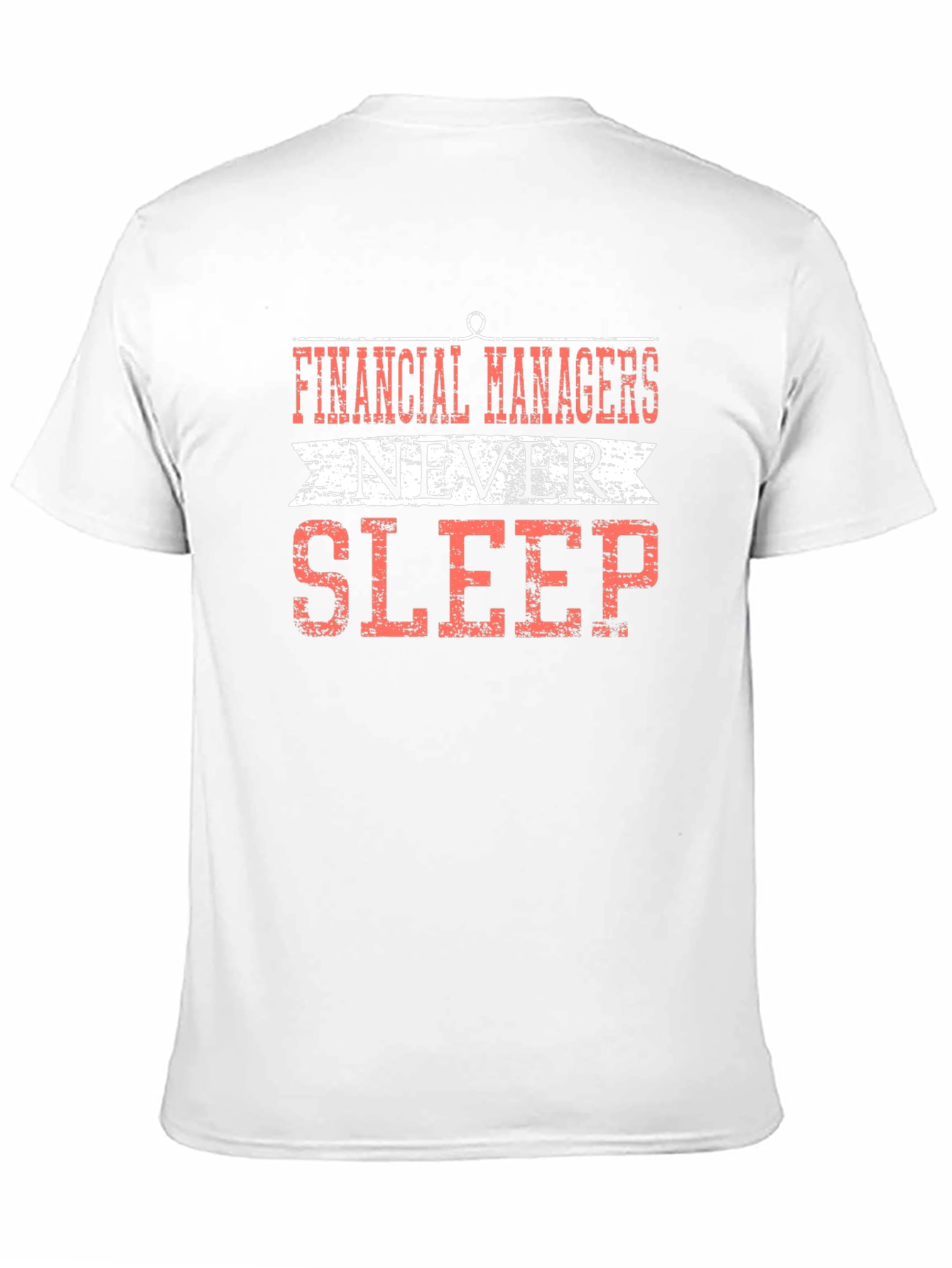 Financial Managers Never Sleep T-Shirt - Black