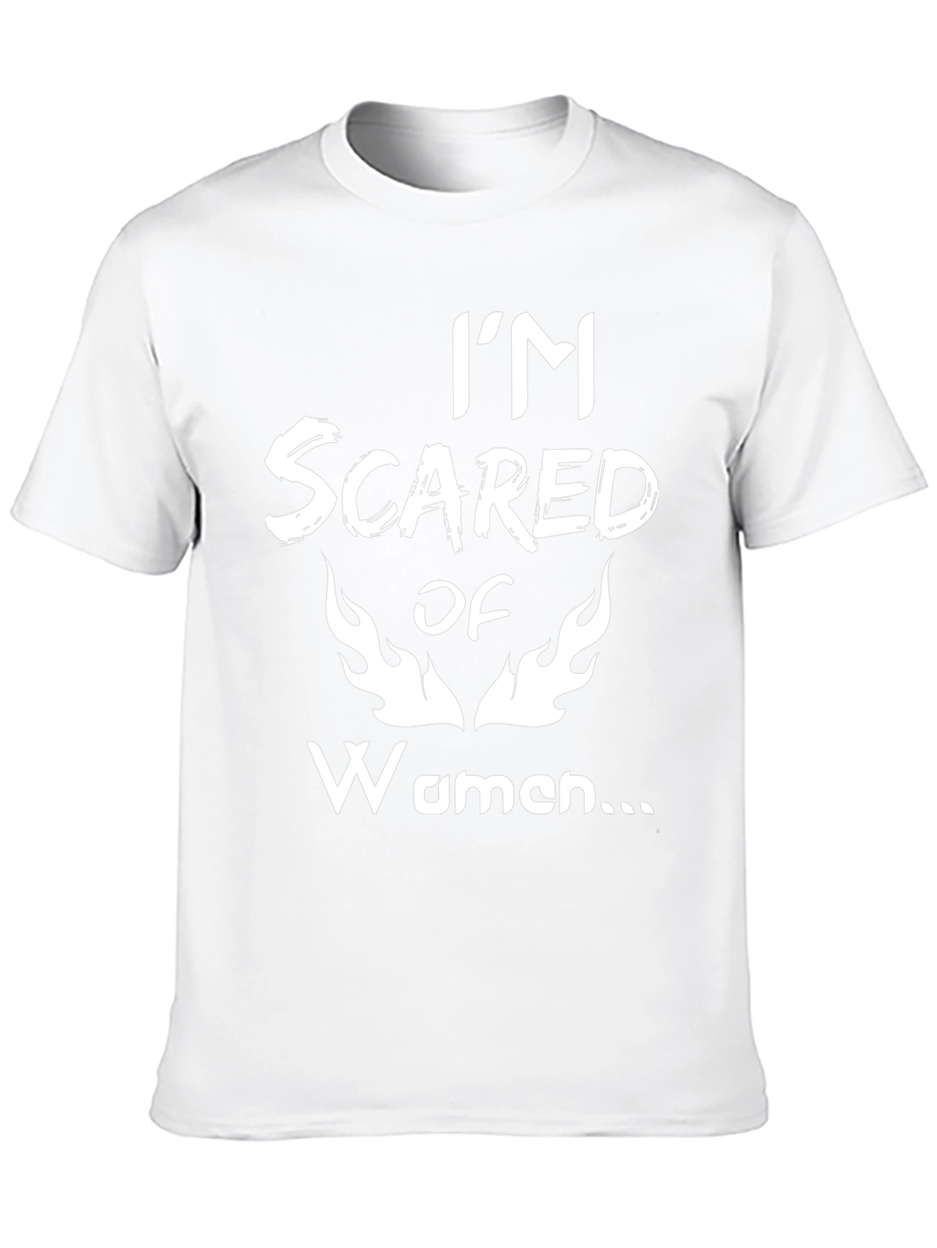 Im Scared of Women Black Graphic Tee