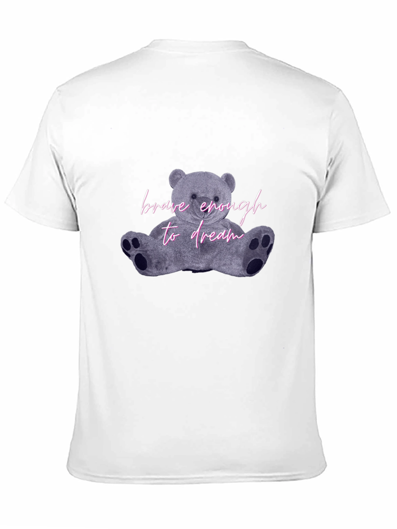 Brave Enough to Dream Bear Graphic Tee - Black