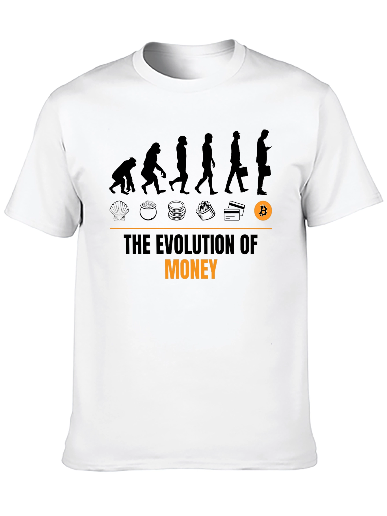 Evolution of Money Bitcoin T-Shirt