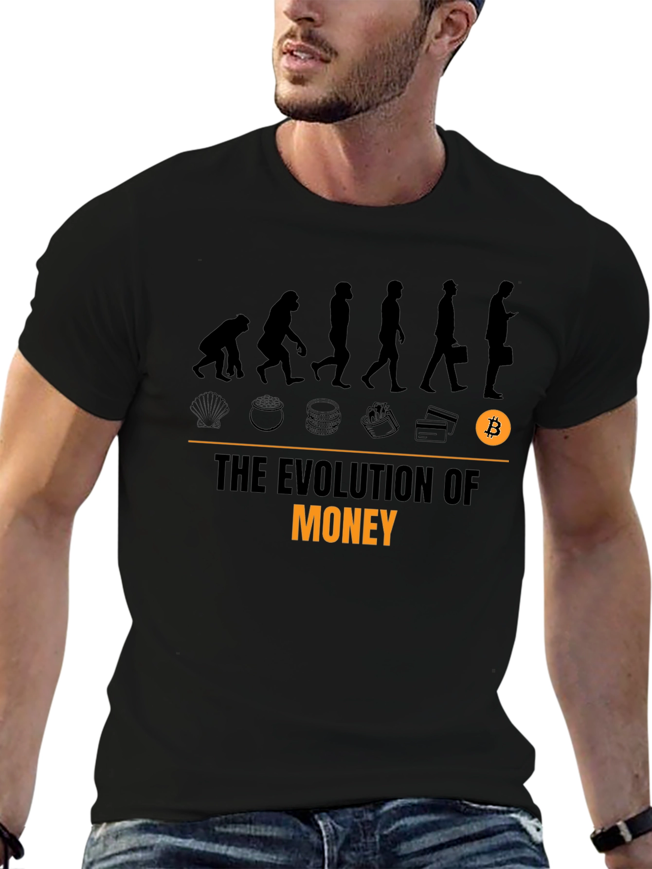Evolution of Money Bitcoin T-Shirt