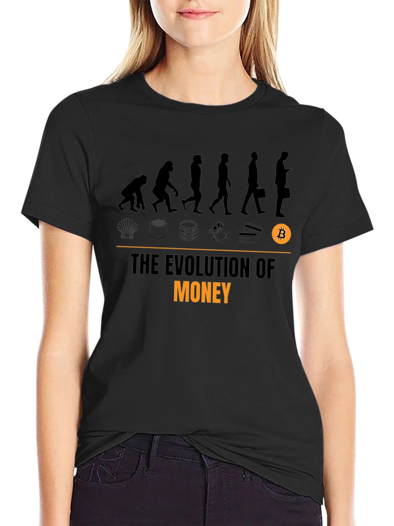 Evolution of Money Bitcoin T-Shirt
