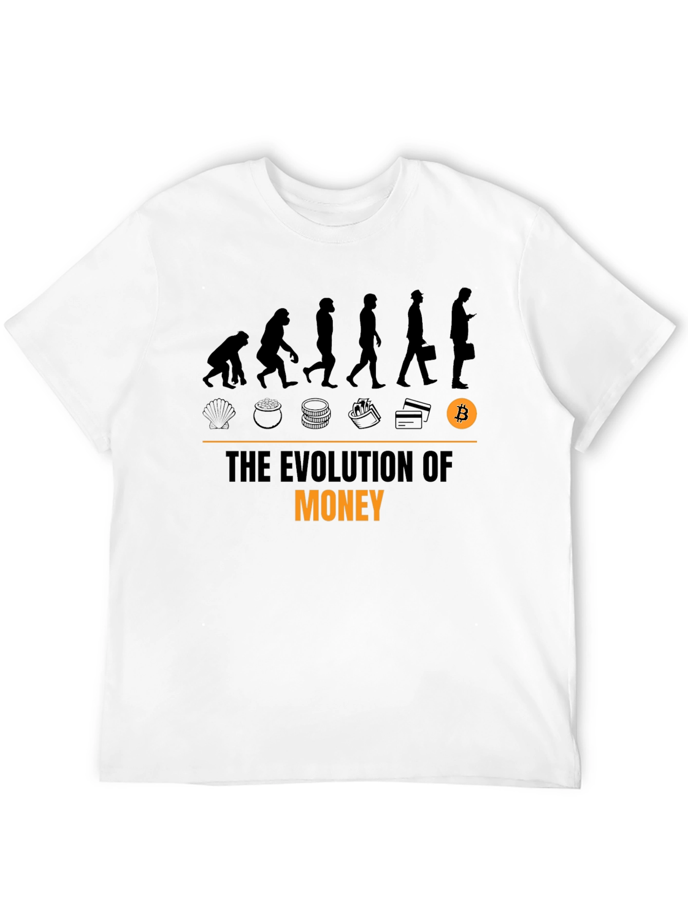 Evolution of Money Bitcoin T-Shirt