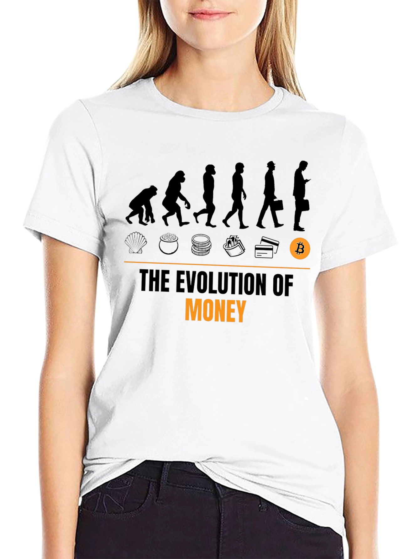 Evolution of Money Bitcoin T-Shirt