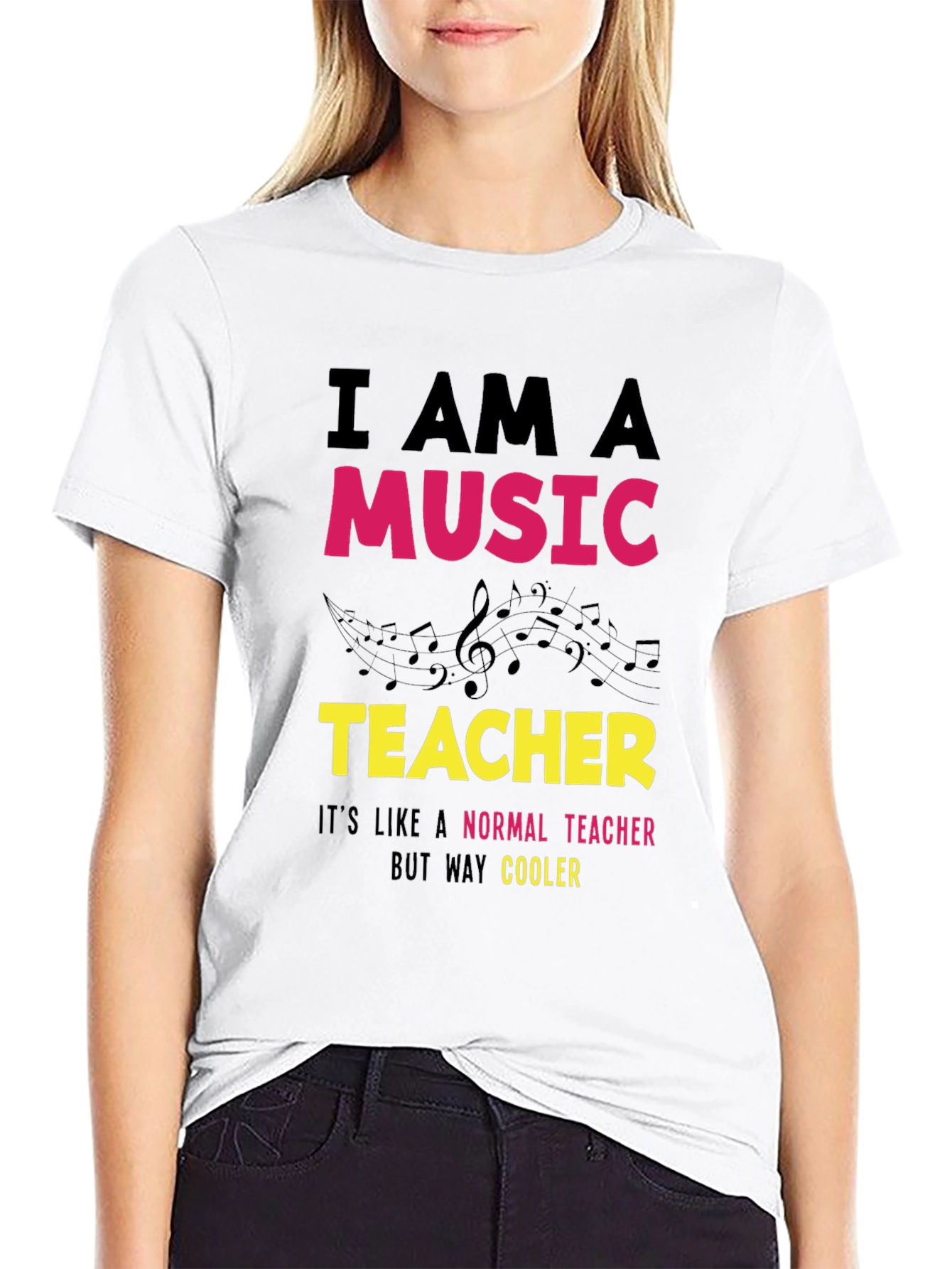 Music Teacher T-Shirt - Way Cooler Than Normal!