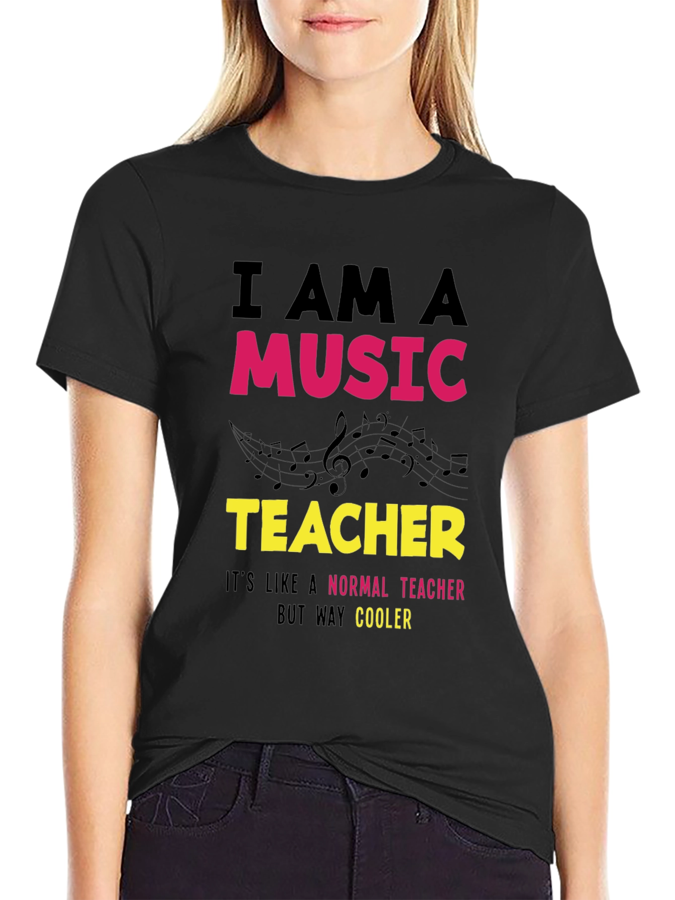 Music Teacher T-Shirt - Way Cooler Than Normal!