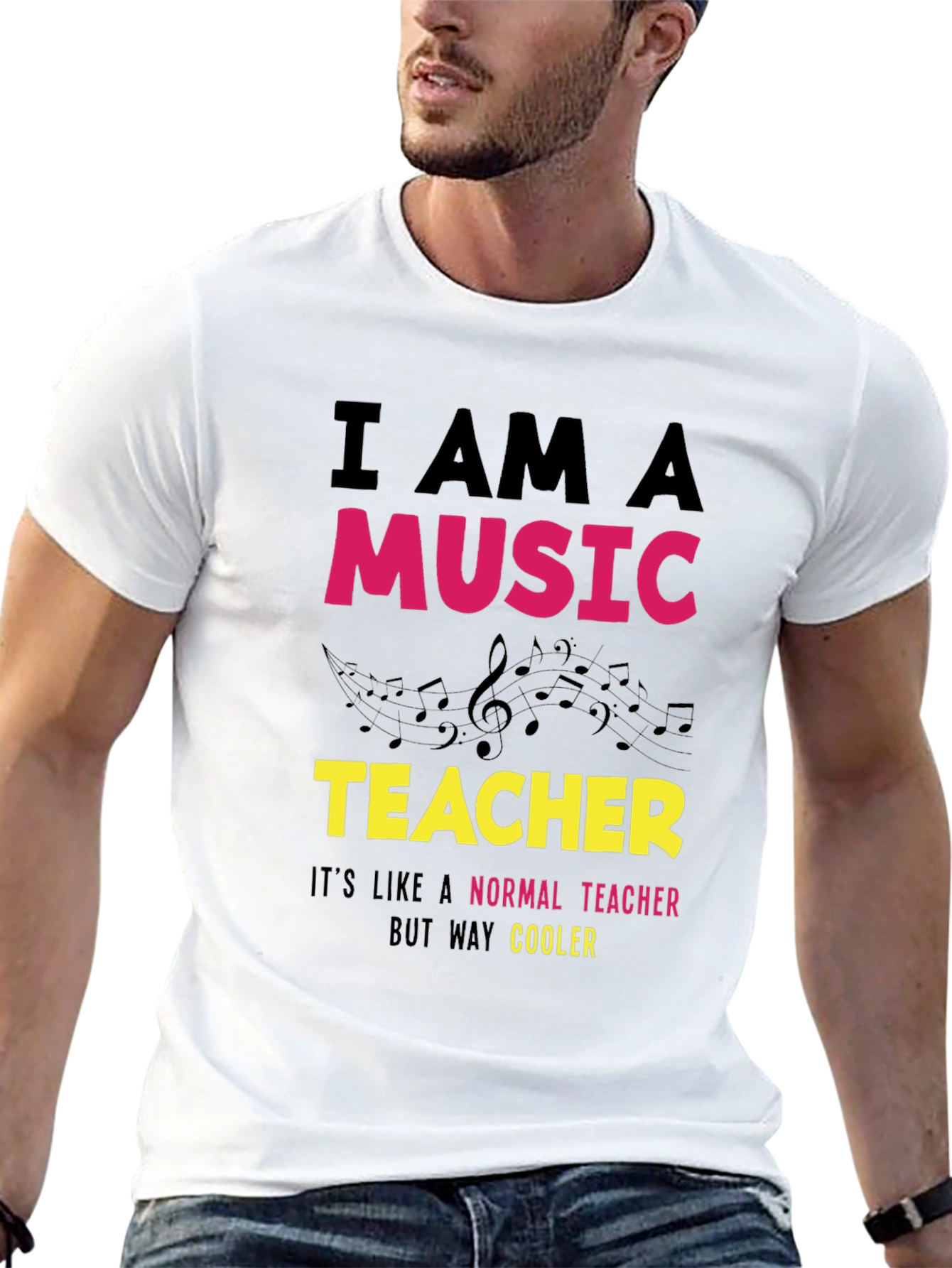 Music Teacher T-Shirt - Way Cooler Than Normal!