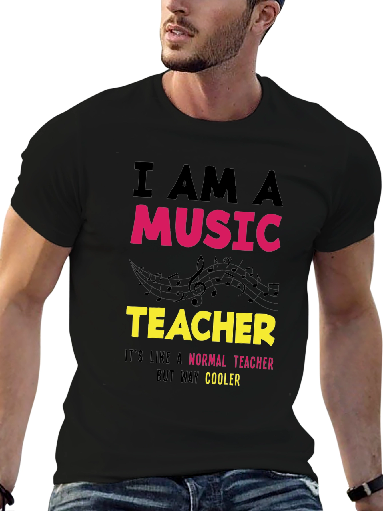 Music Teacher T-Shirt - Way Cooler Than Normal!