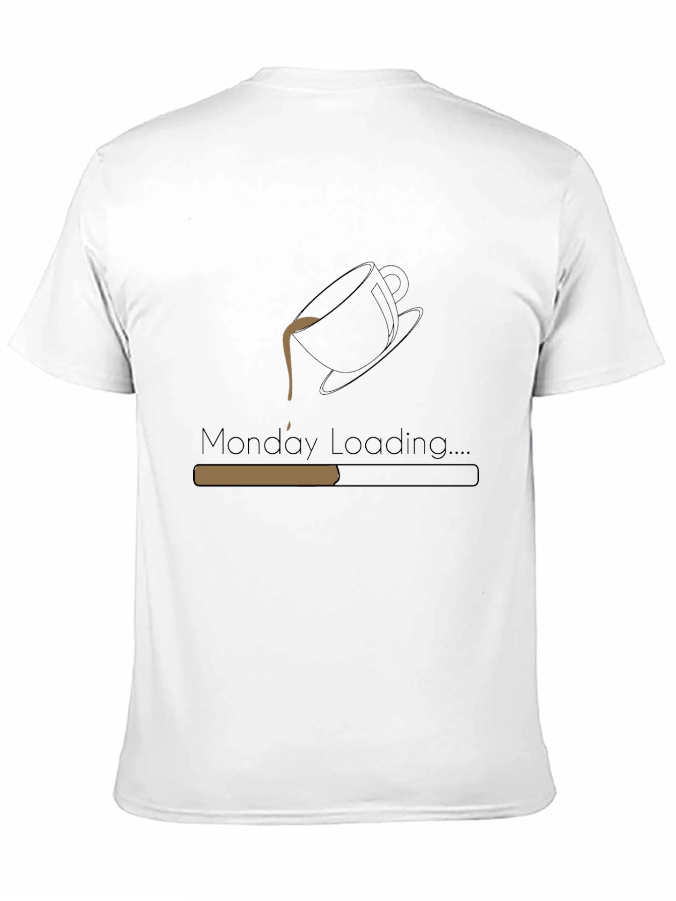 Monday Loading Coffee Graphic Tee - Black