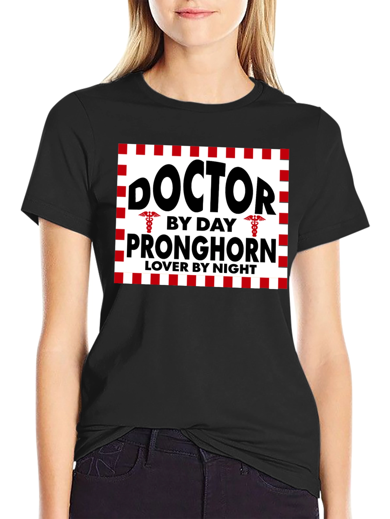 Doctor Pronghorn Lover Novelty Graphic T-Shirt