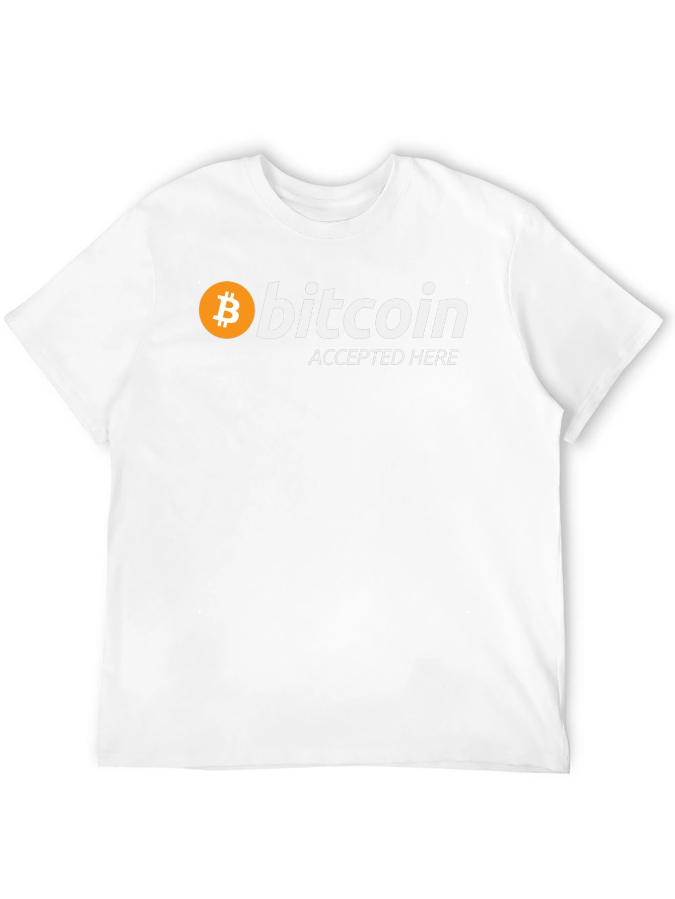 Bitcoin Accepted Here Black T-Shirt - Crypto Tee