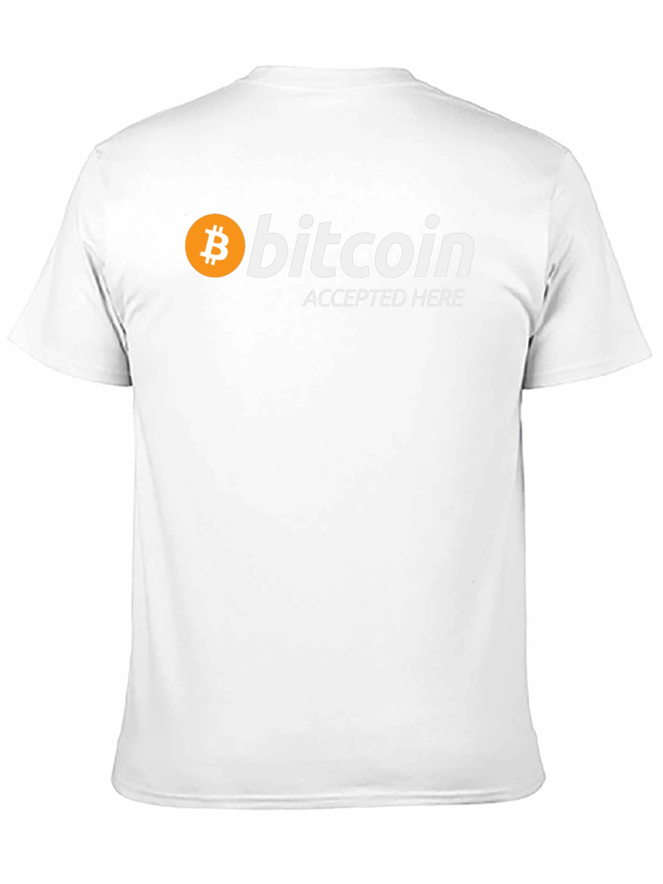 Bitcoin Accepted Here Black T-Shirt - Crypto Tee