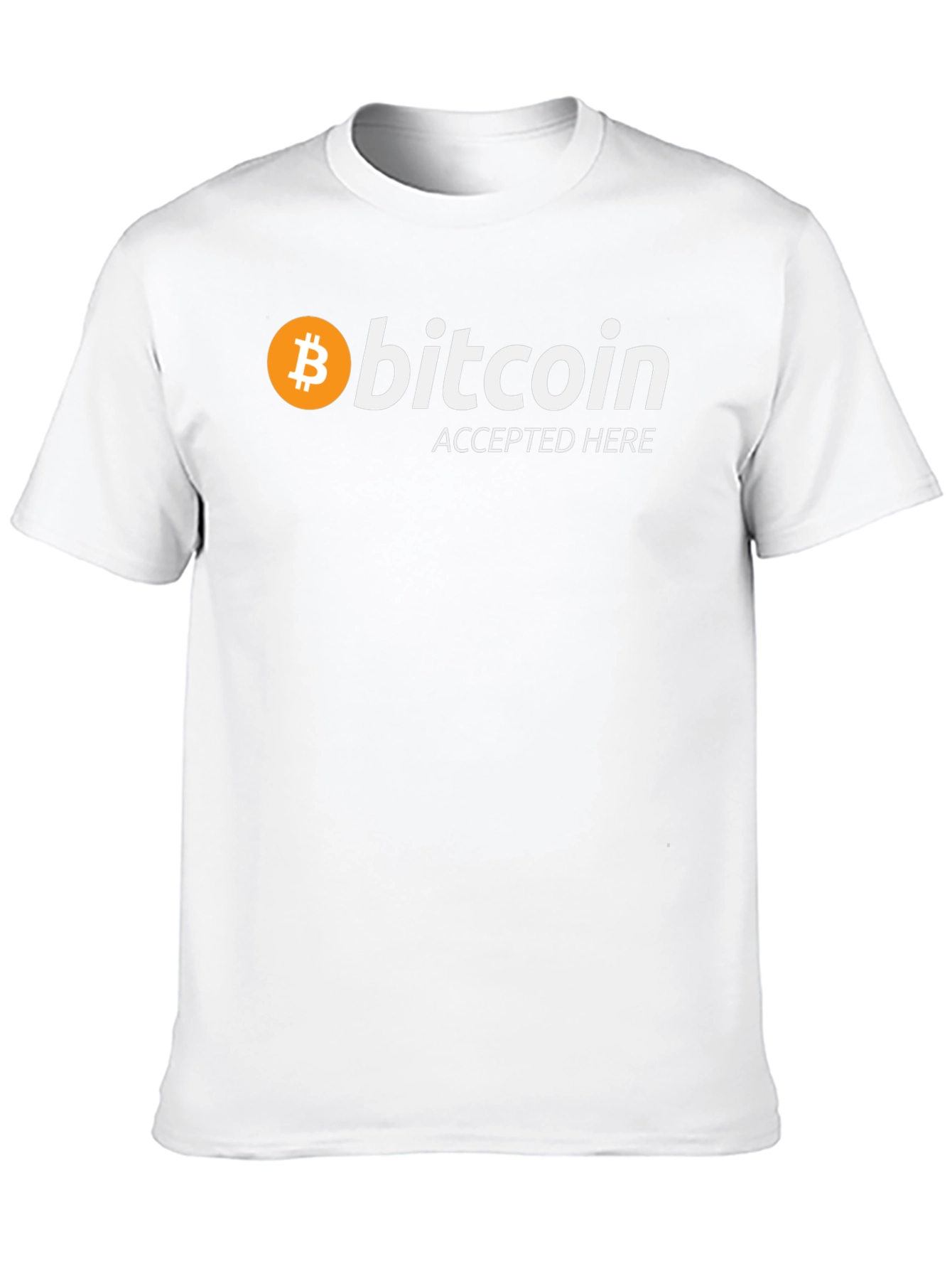 Bitcoin Accepted Here Black T-Shirt - Crypto Tee