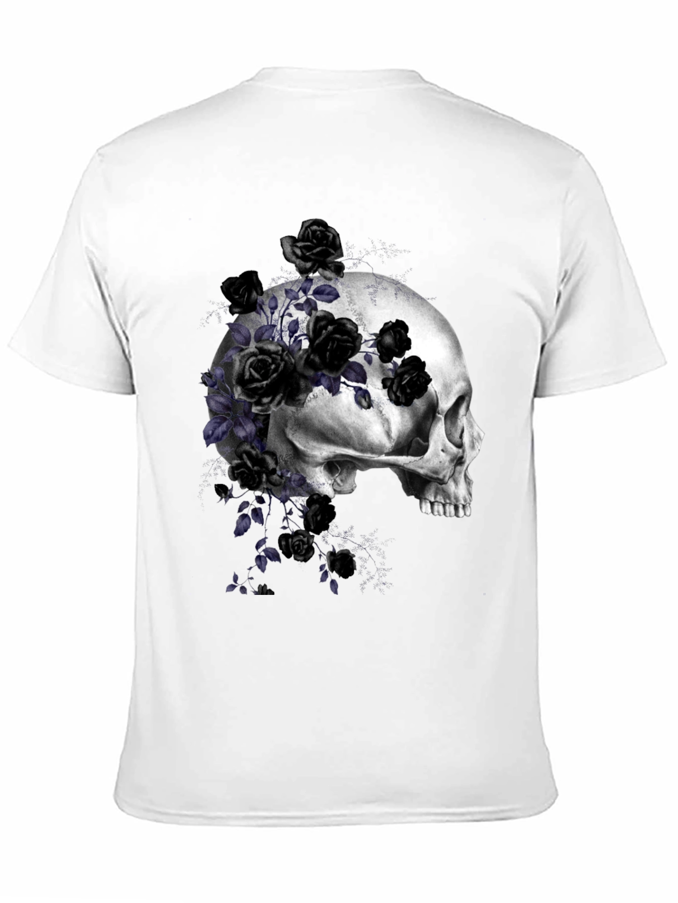 Skull and Roses Graphic T-Shirt