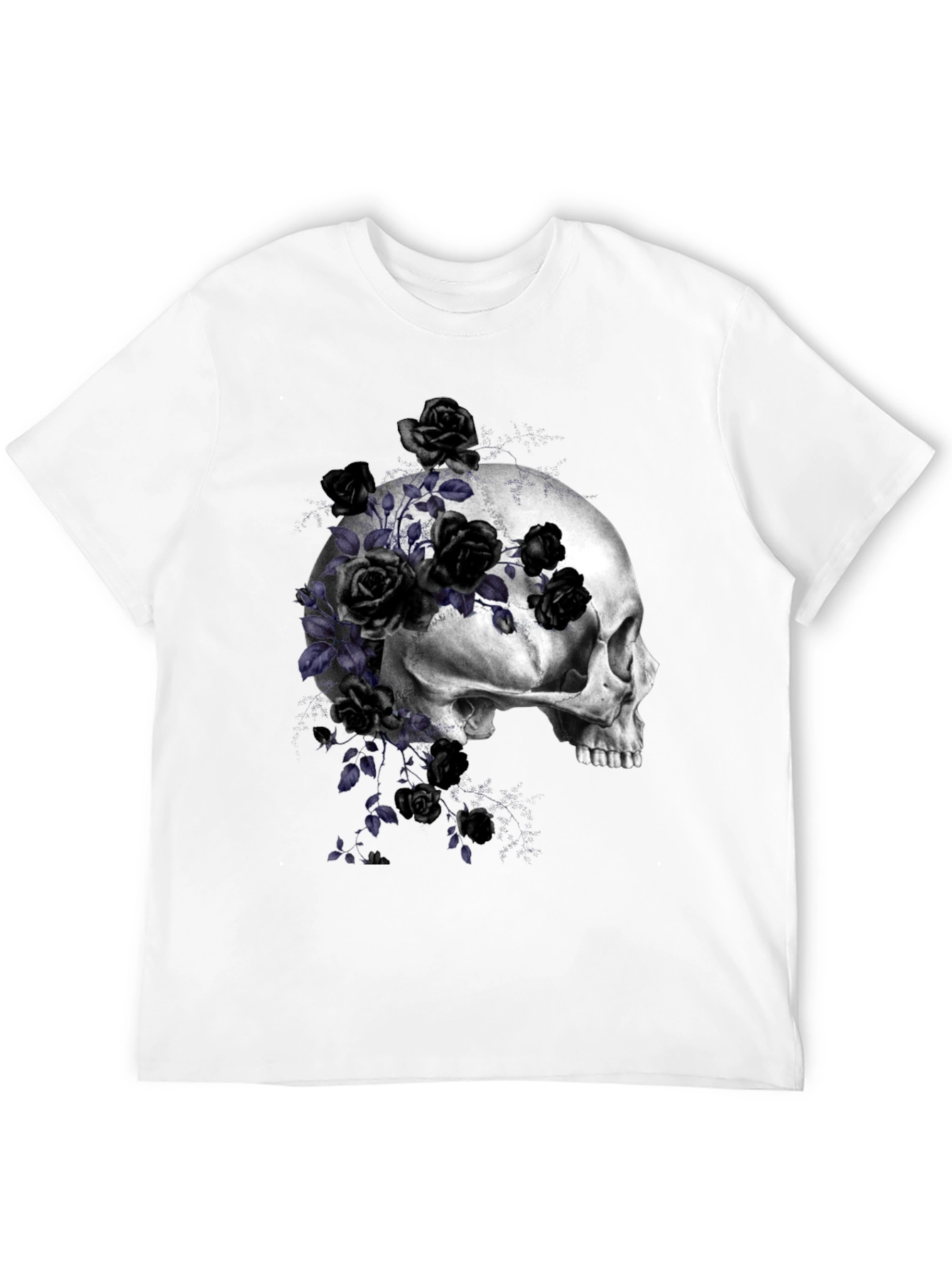Skull and Roses Graphic T-Shirt
