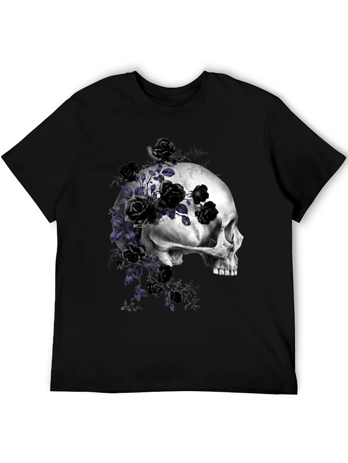 Skull and Roses Graphic T-Shirt