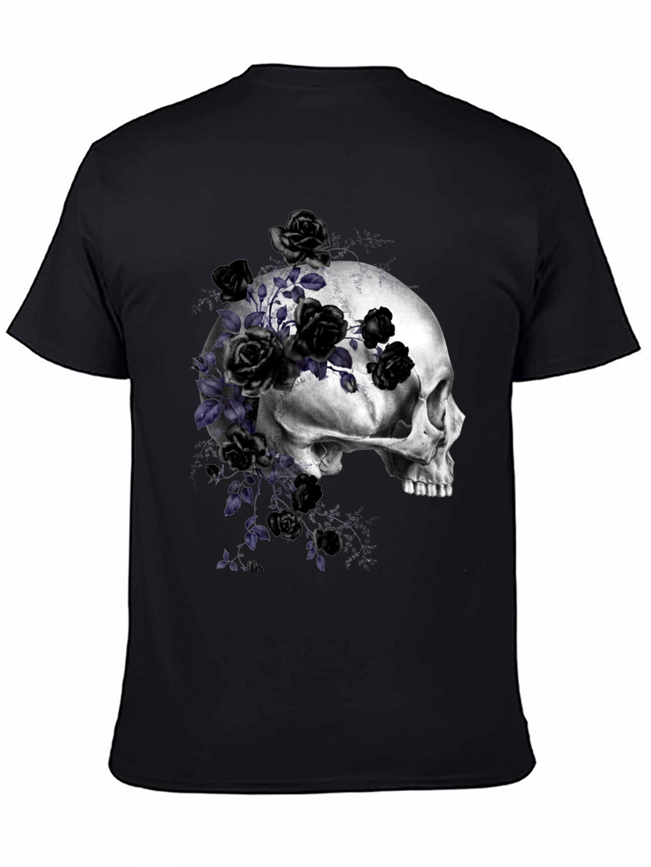 Skull and Roses Graphic T-Shirt