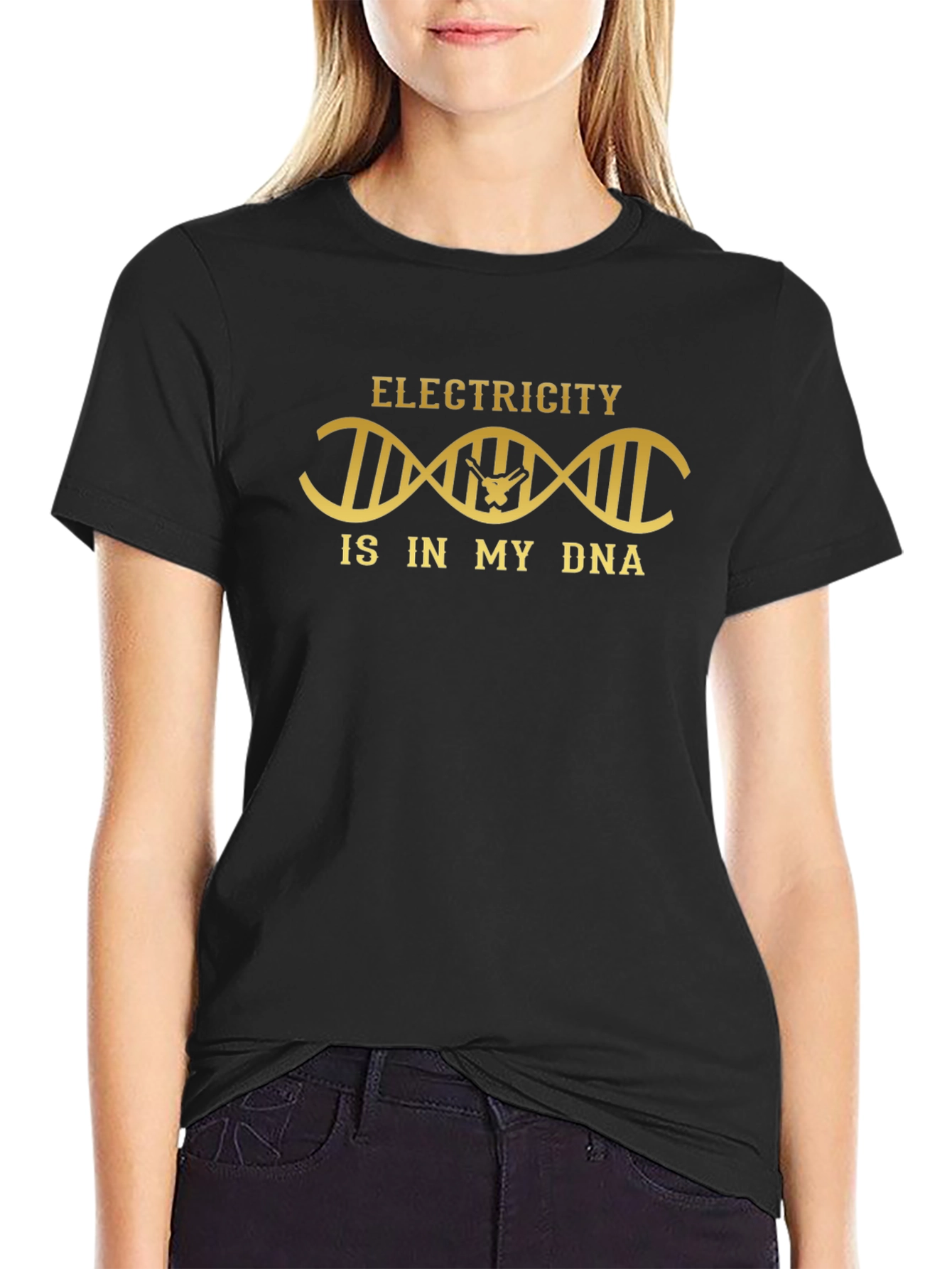 Electricity is in My DNA T-Shirt - Black