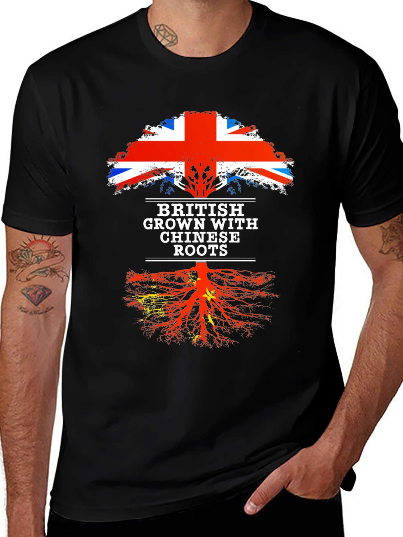 British Grown with Chinese Roots T-Shirt
