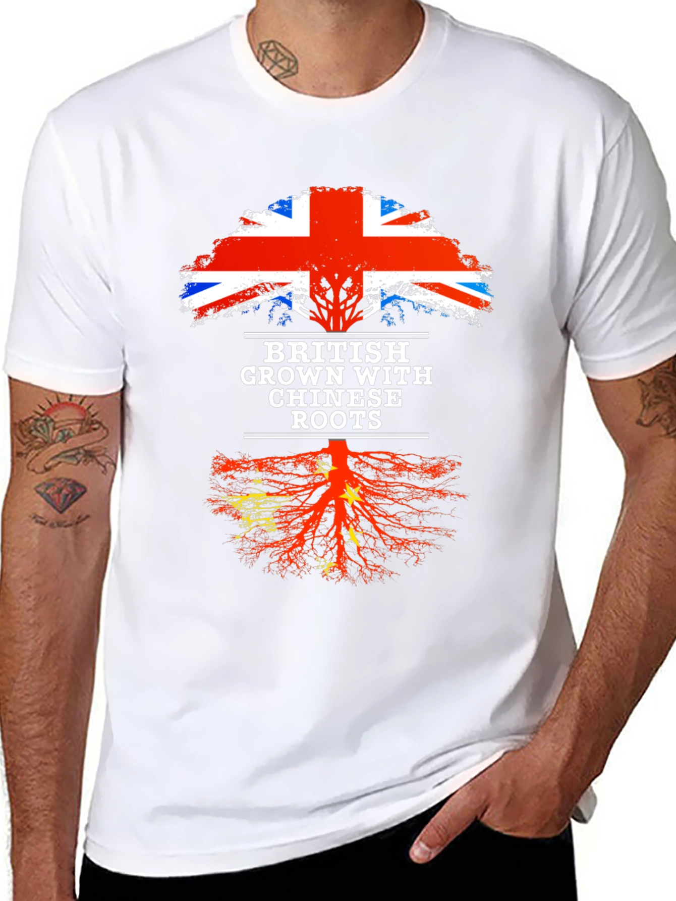 British Grown with Chinese Roots T-Shirt