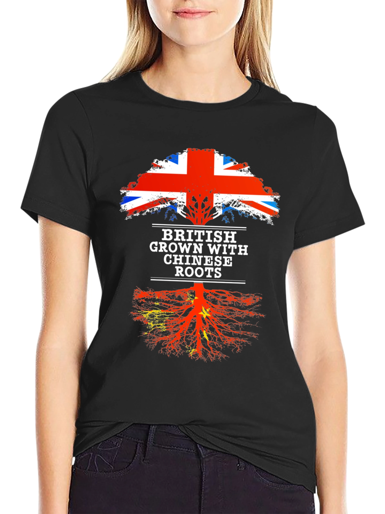 British Grown with Chinese Roots T-Shirt