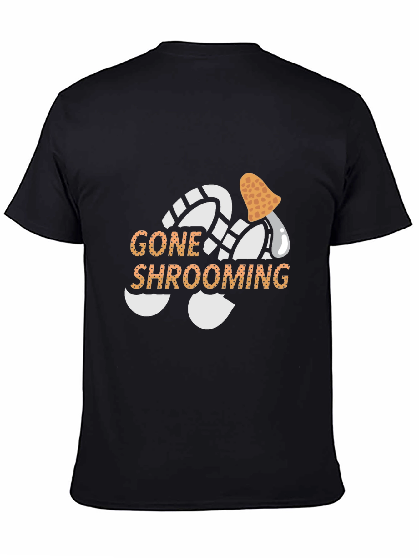 Gone Shrooming Graphic T-Shirt - Black