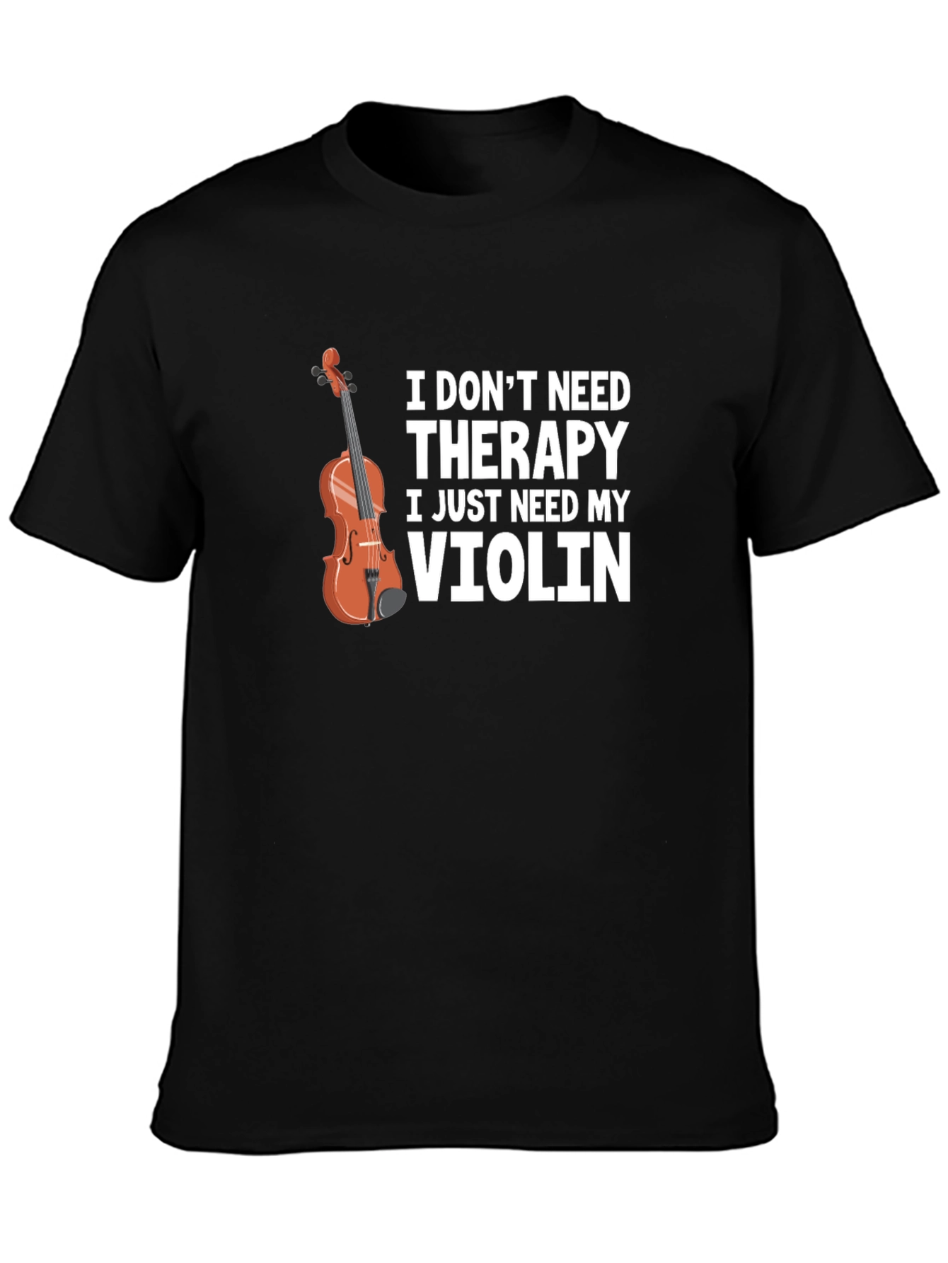 Therapy Violin Graphic Tee Shirt