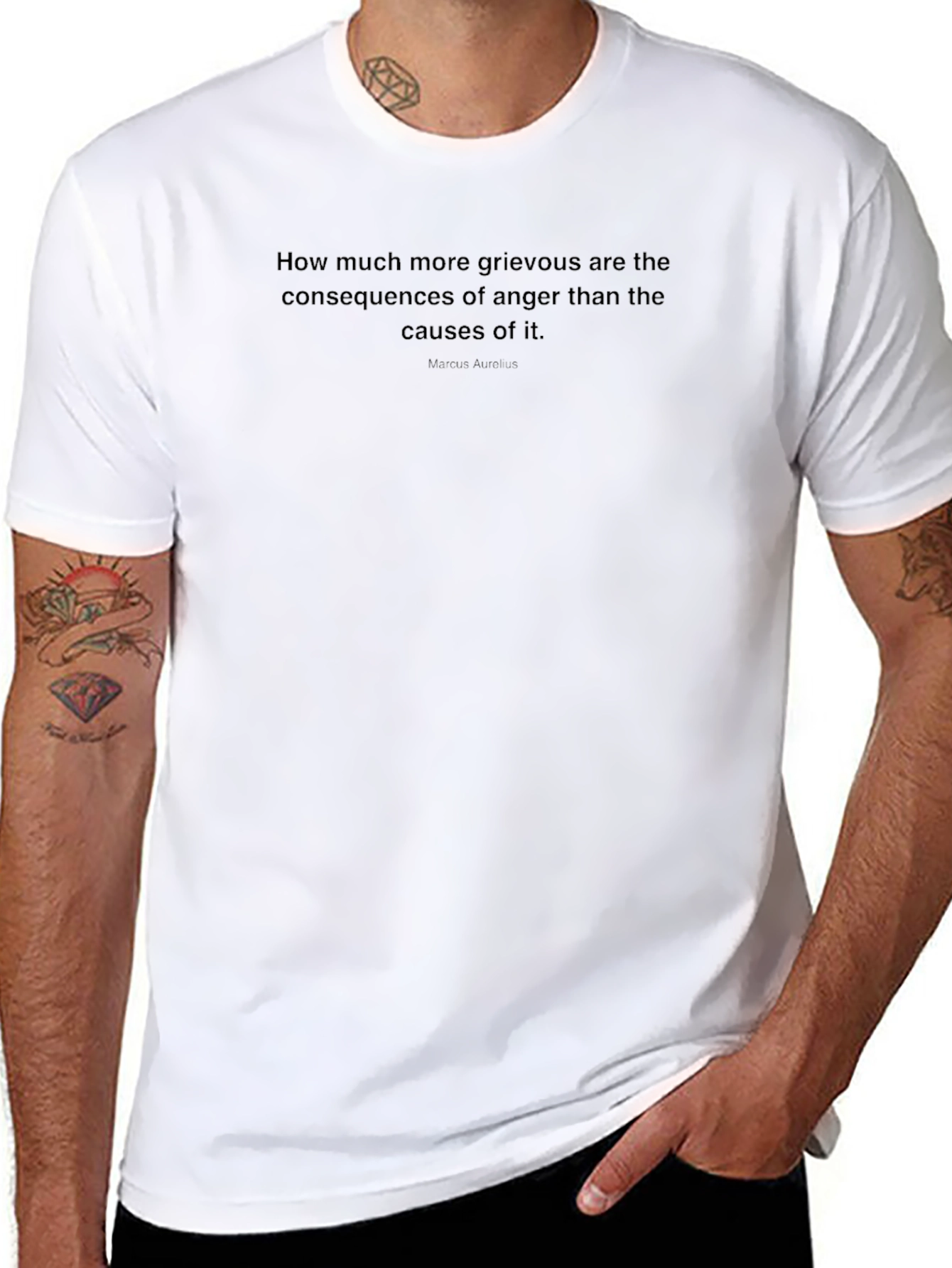 Quote T-Shirt - Anger Consequences Tee