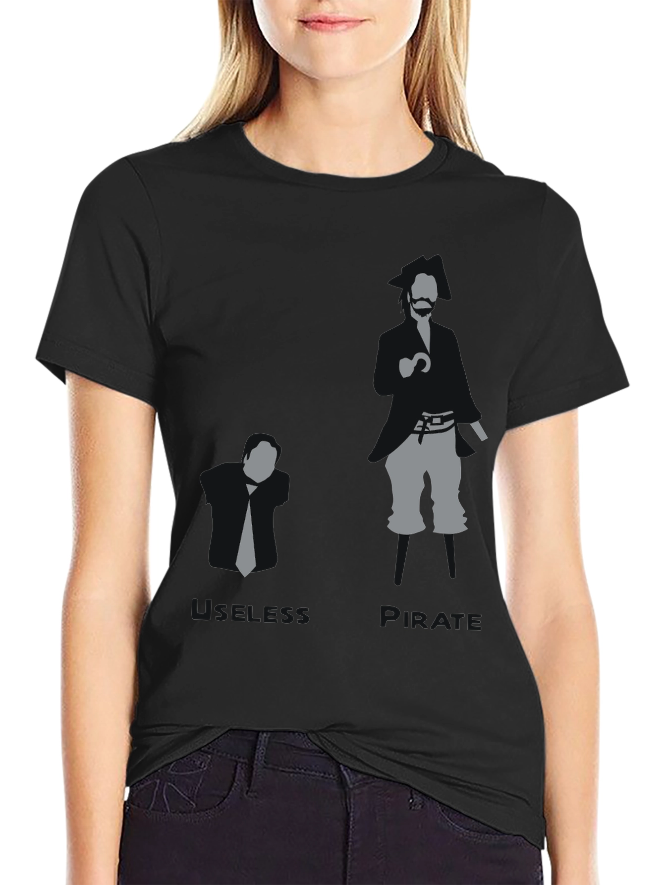 Business vs. Pirate Graphic T-Shirt