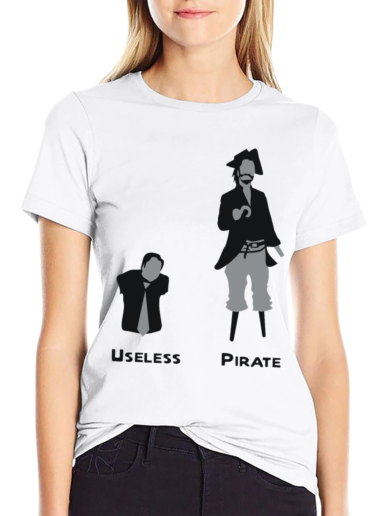 Business vs. Pirate Graphic T-Shirt