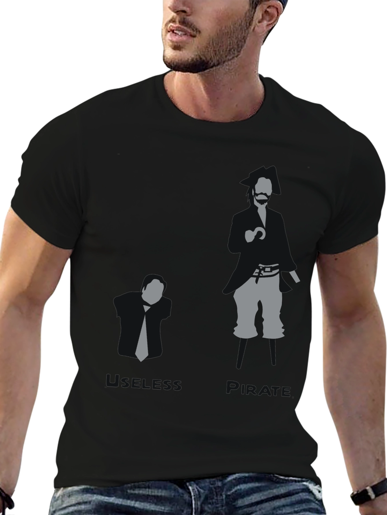 Business vs. Pirate Graphic T-Shirt