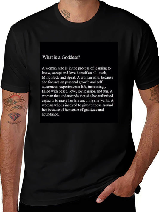 Goddess Definition Black T-Shirt - Empowerment