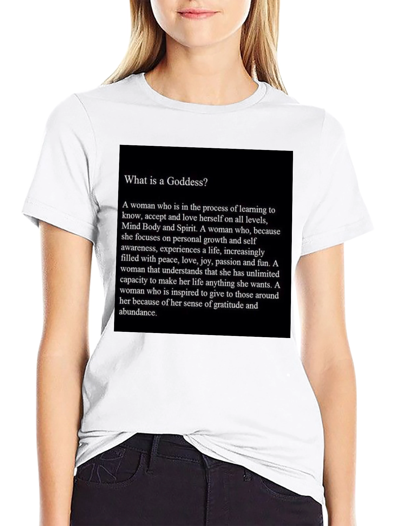 Goddess Definition Black T-Shirt - Empowerment