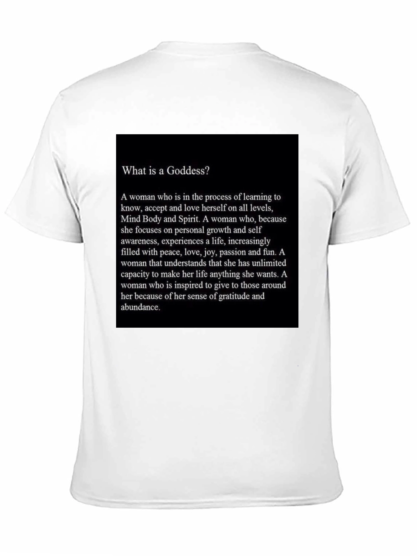 Goddess Definition Black T-Shirt - Empowerment