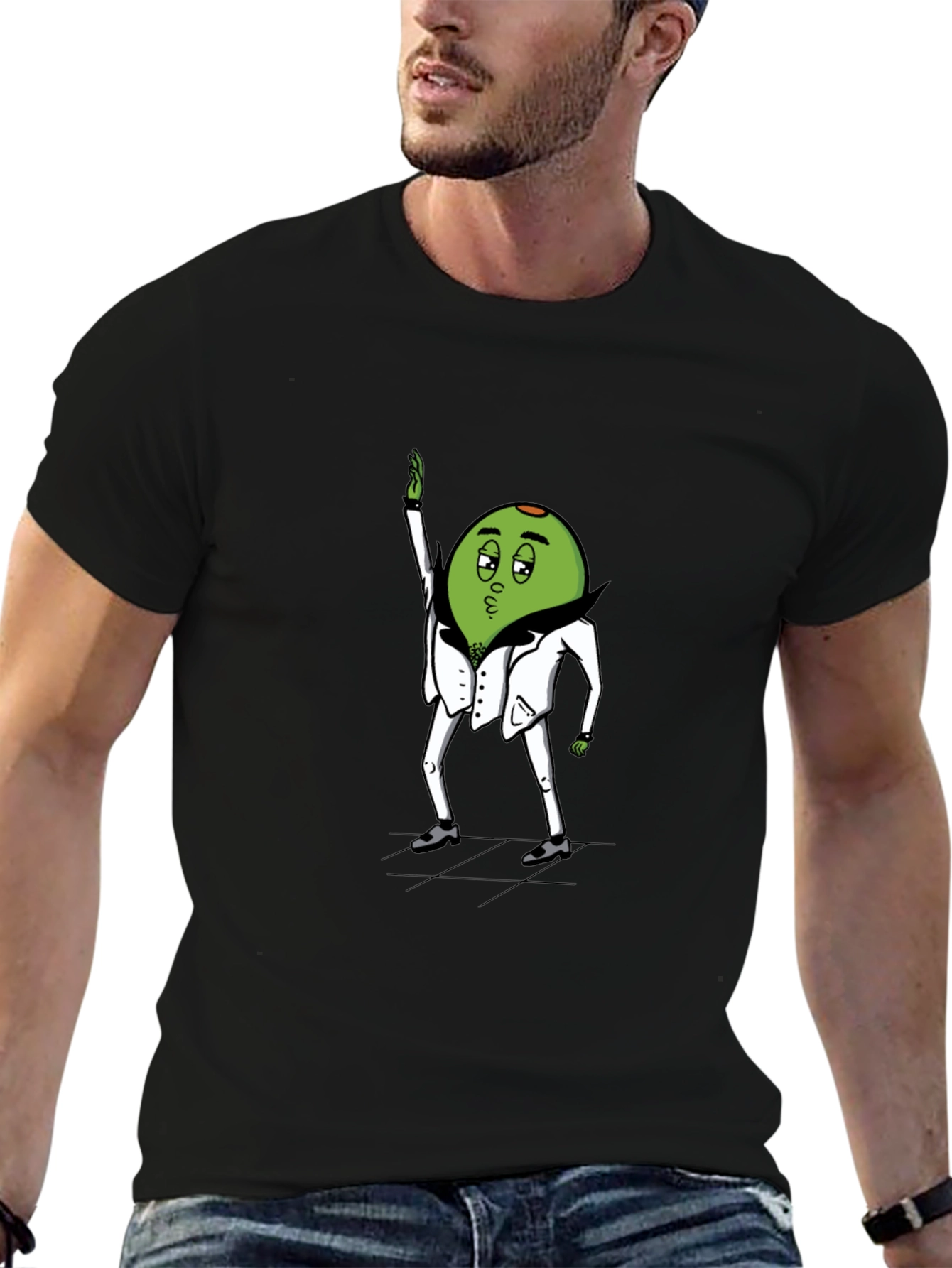 Disco Olive T-Shirt - Funky Graphic Tee