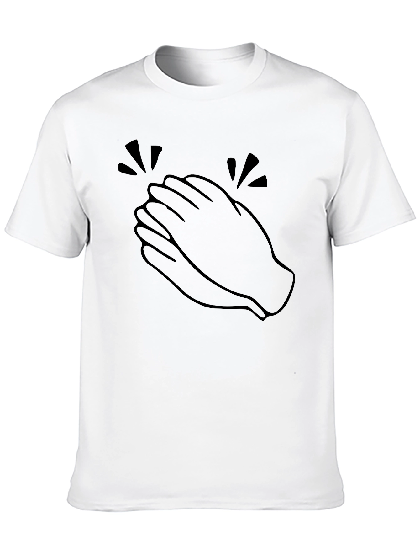 Clapping Hands Graphic T-Shirt - Black
