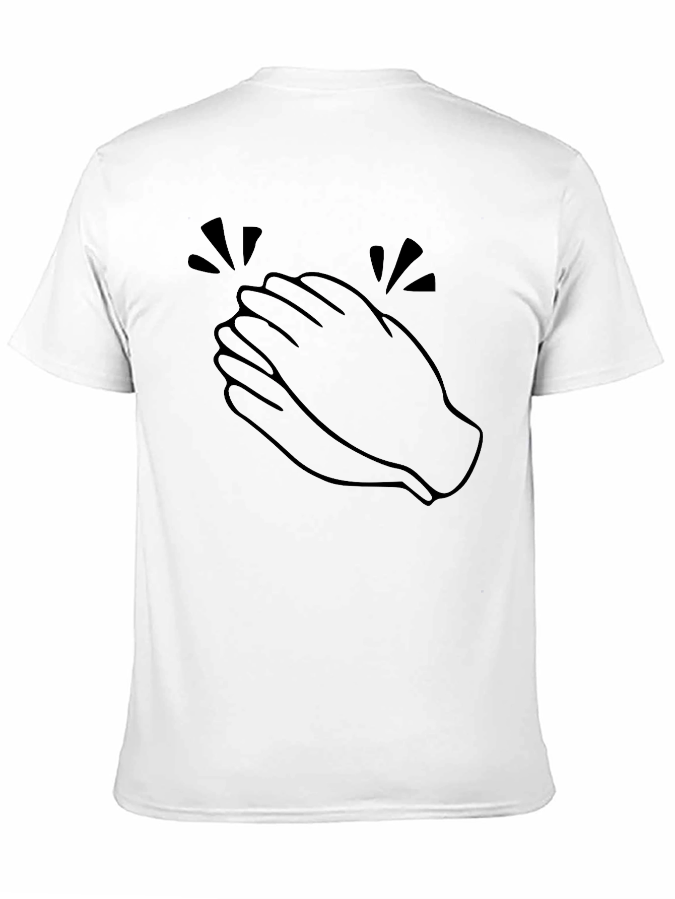 Clapping Hands Graphic T-Shirt - Black
