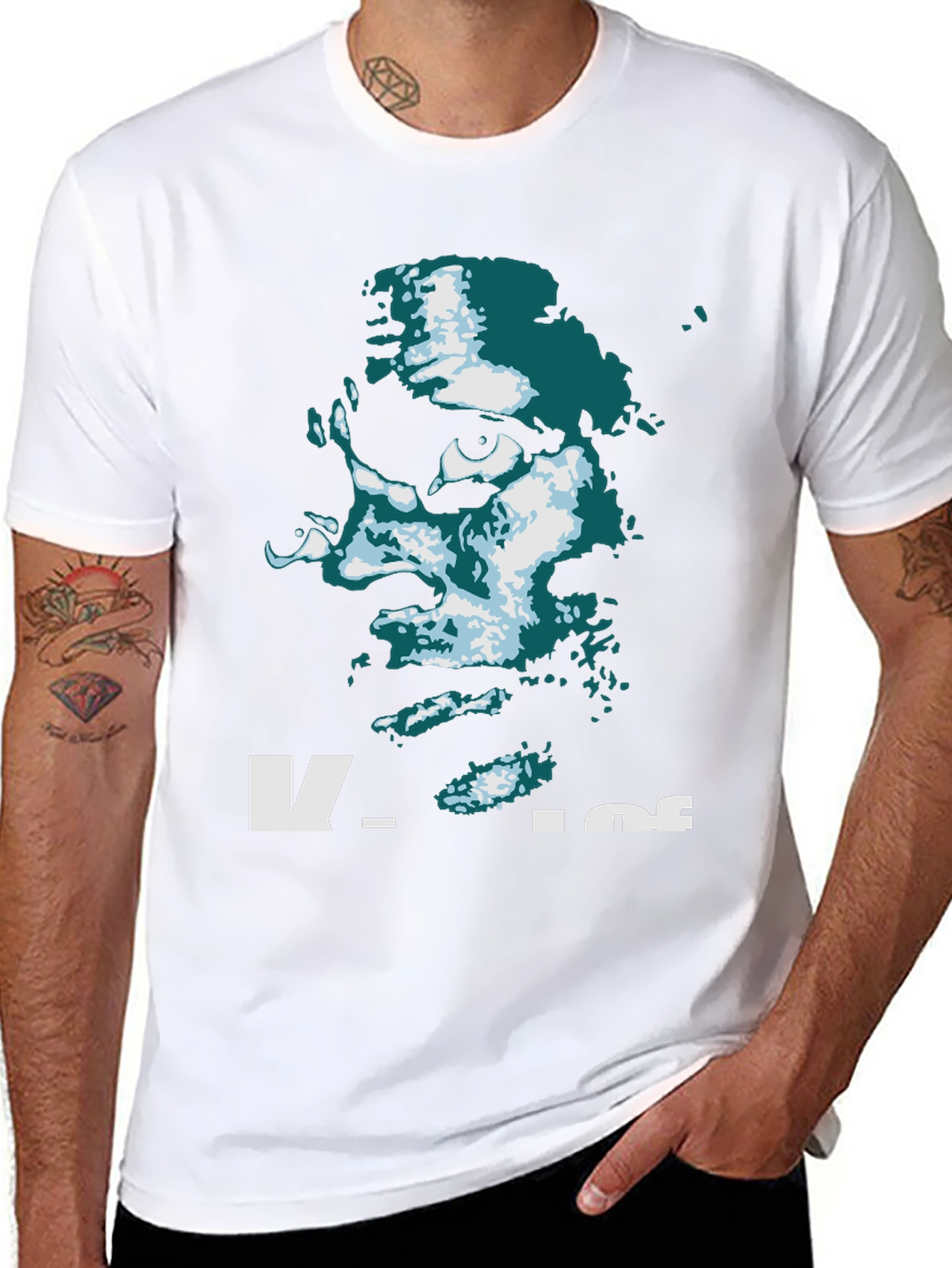 Cool Black Graphic Tee - V.I.P Portrait