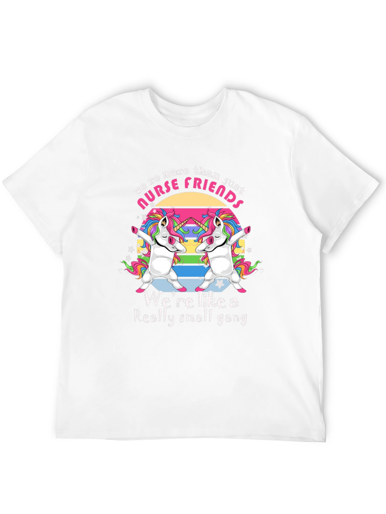 Nurse Friends Unicorn Gang Graphic T-Shirt