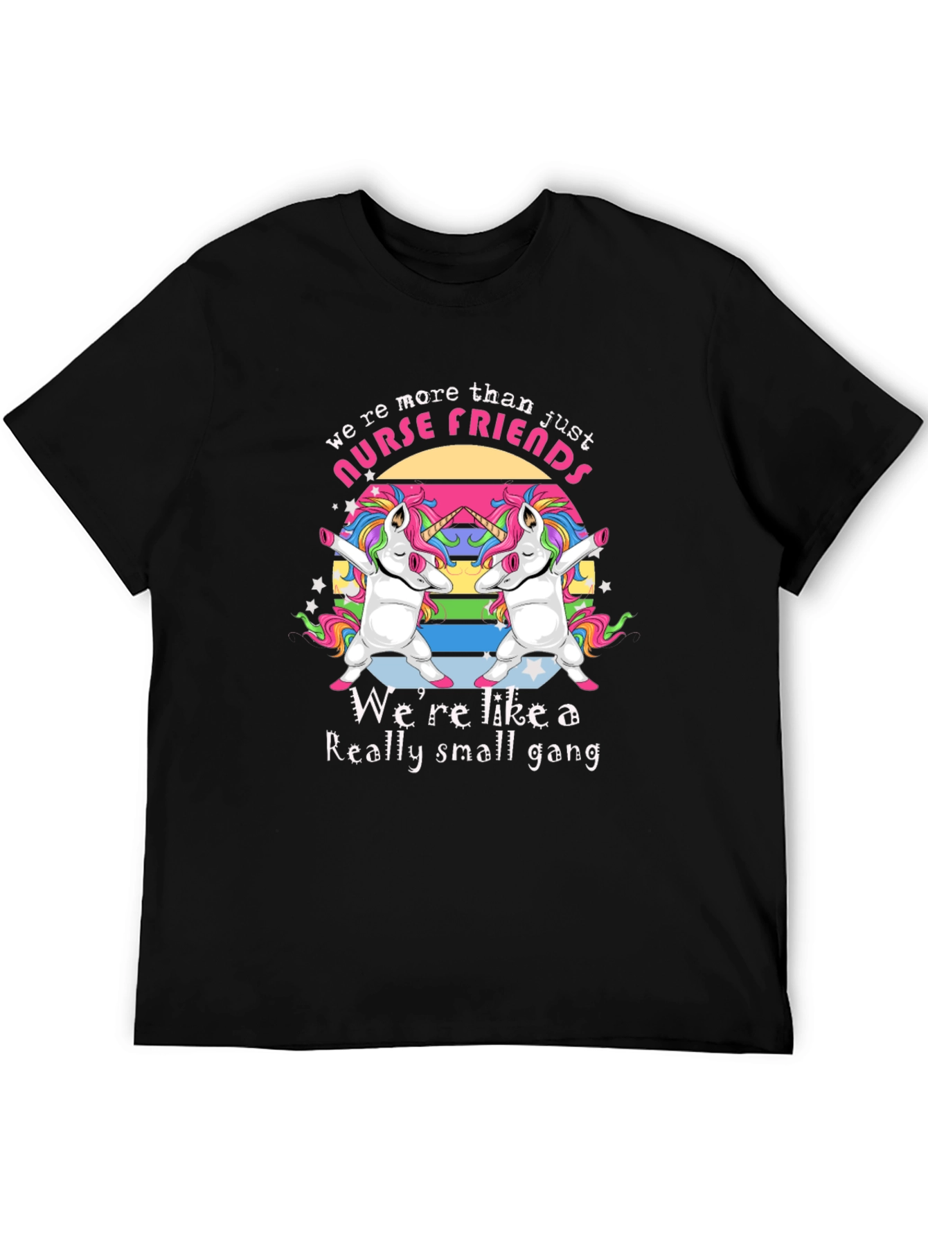 Nurse Friends Unicorn Gang Graphic T-Shirt