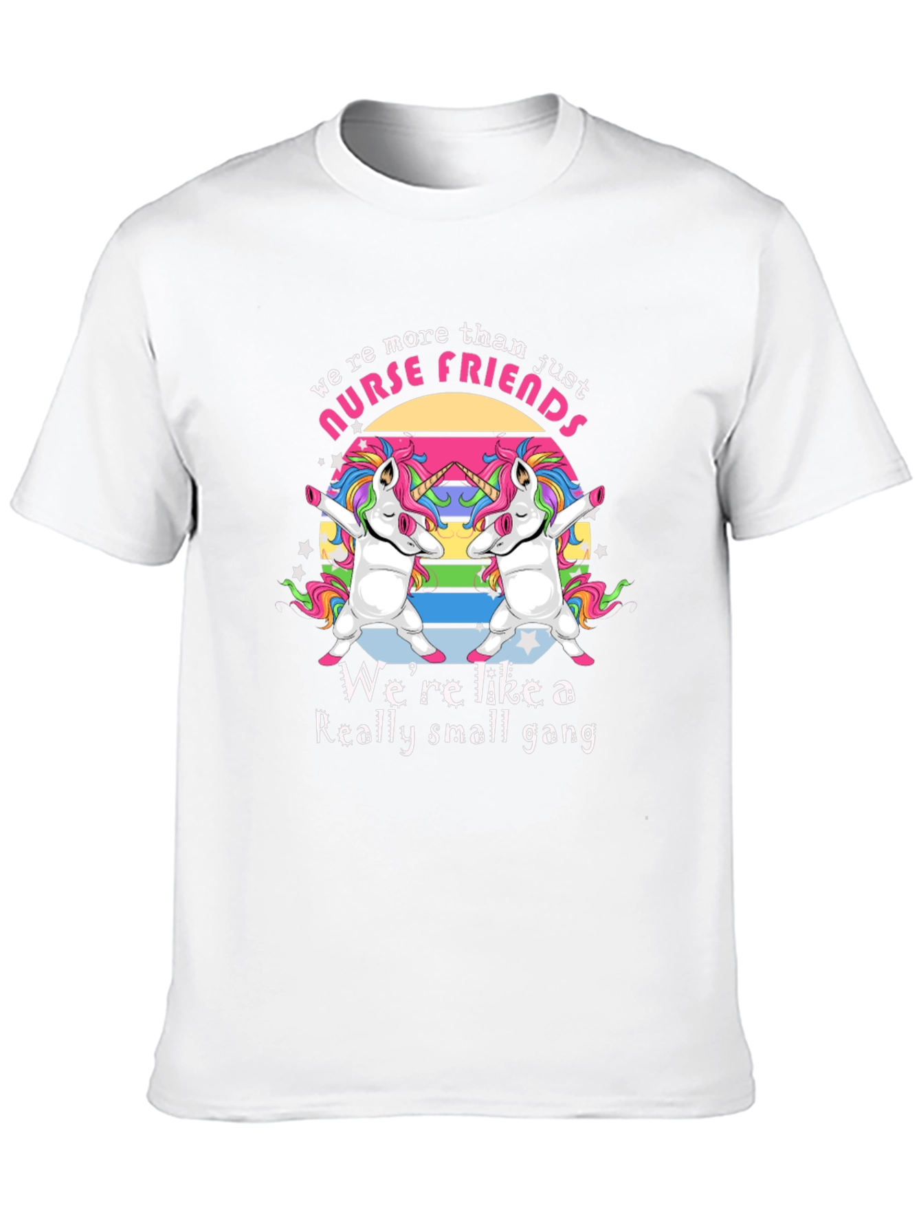 Nurse Friends Unicorn Gang Graphic T-Shirt