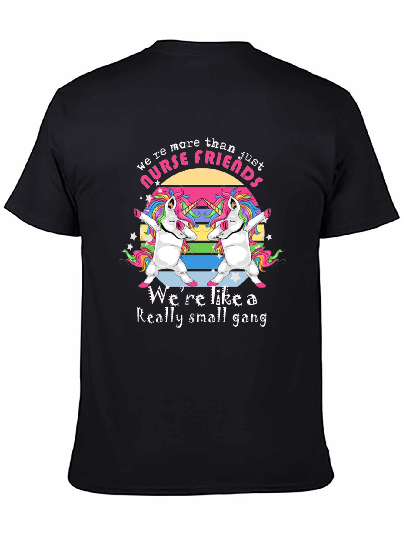 Nurse Friends Unicorn Gang Graphic T-Shirt