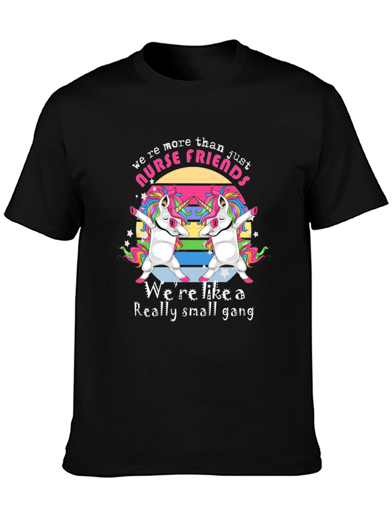 Nurse Friends Unicorn Gang Graphic T-Shirt