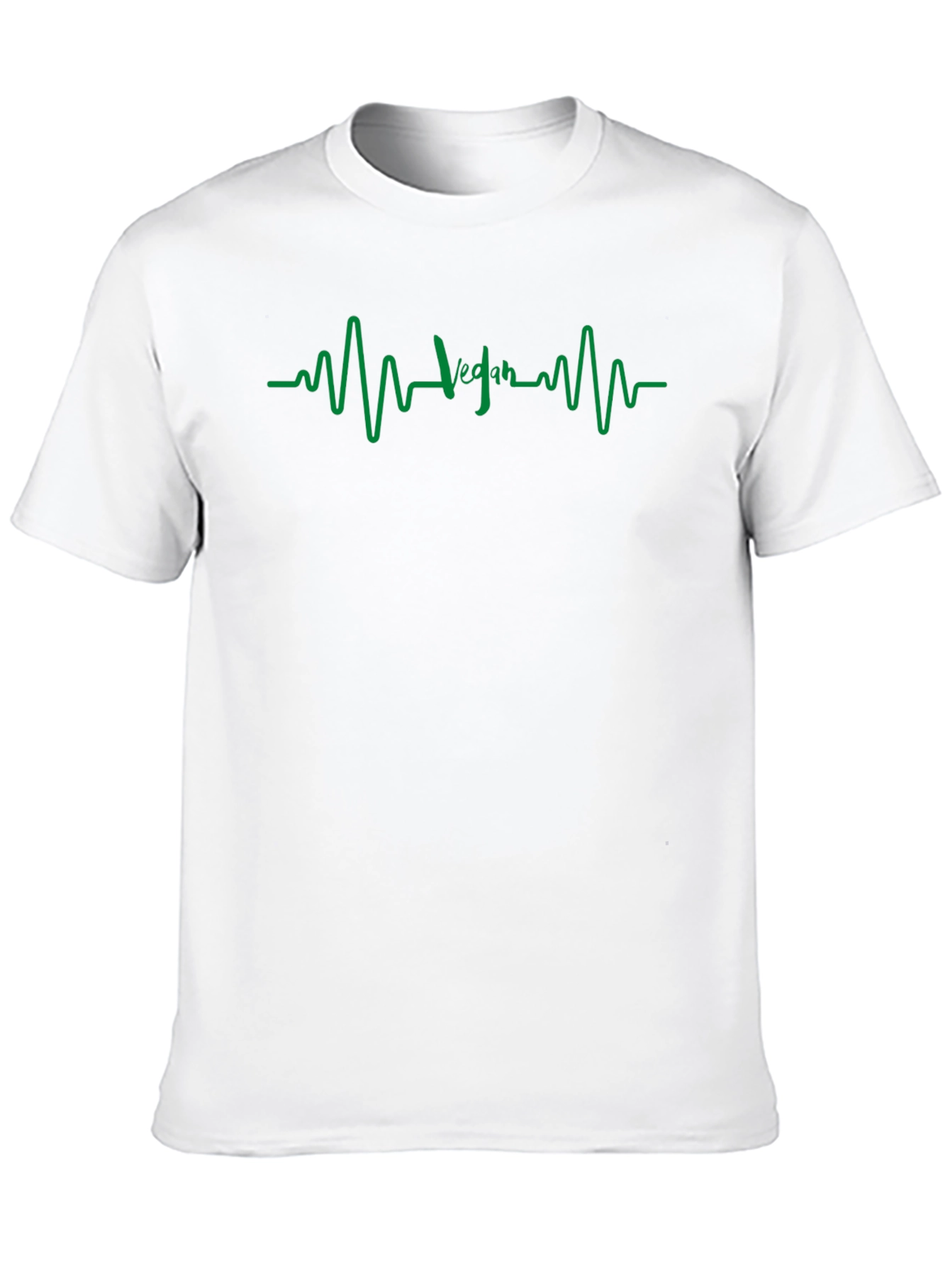 Vegan Heartbeat T-Shirt - Stylish & Comfortable