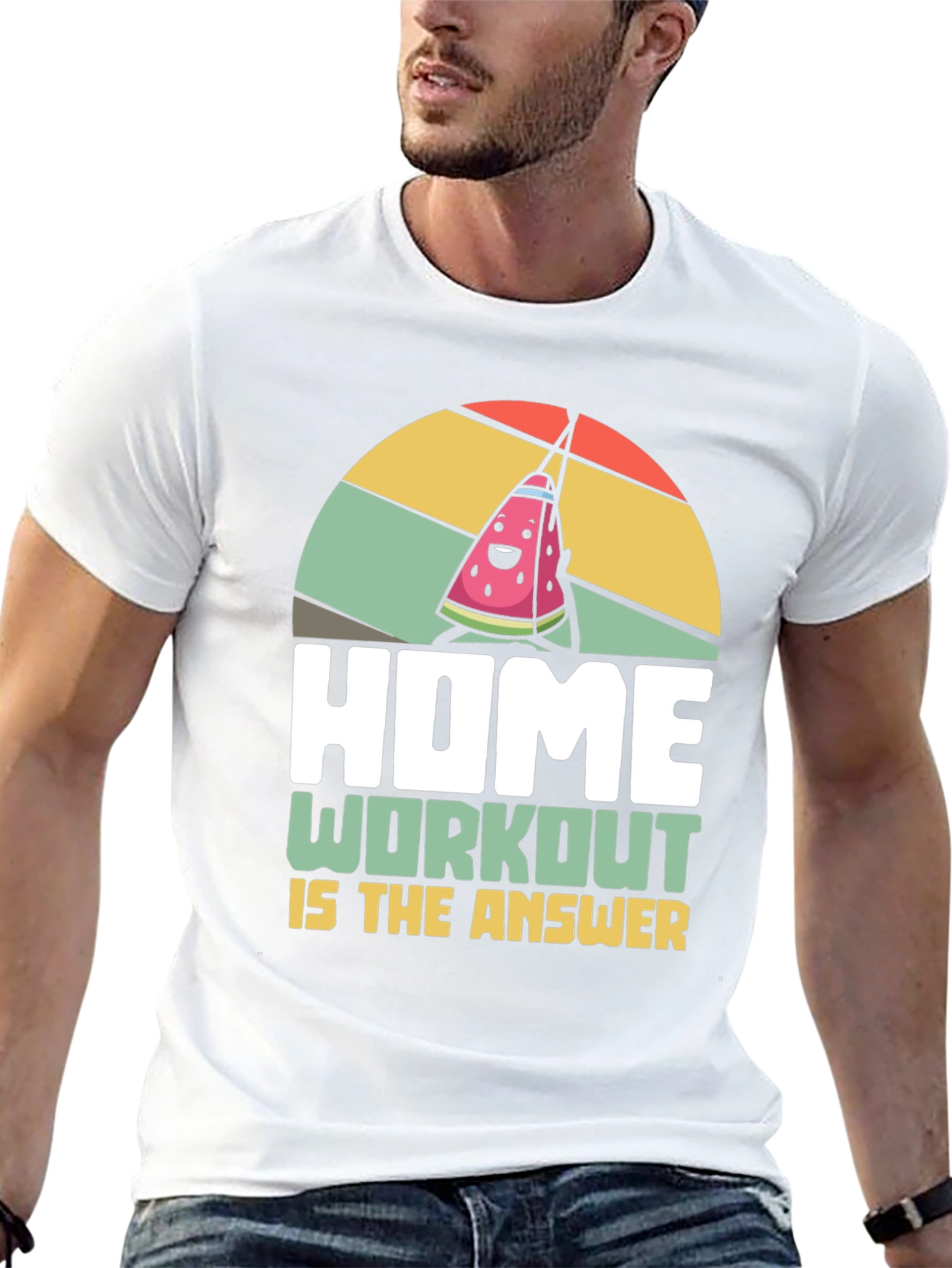 Home Workout T-Shirt - Funny Fitness Tee