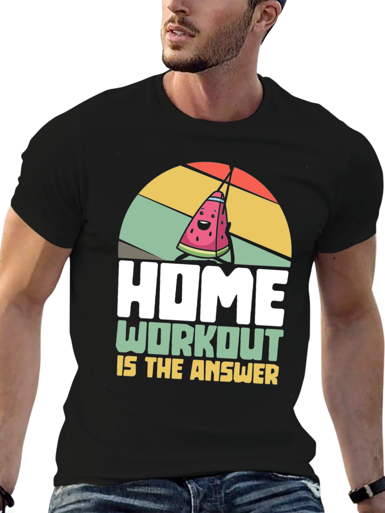 Home Workout T-Shirt - Funny Fitness Tee