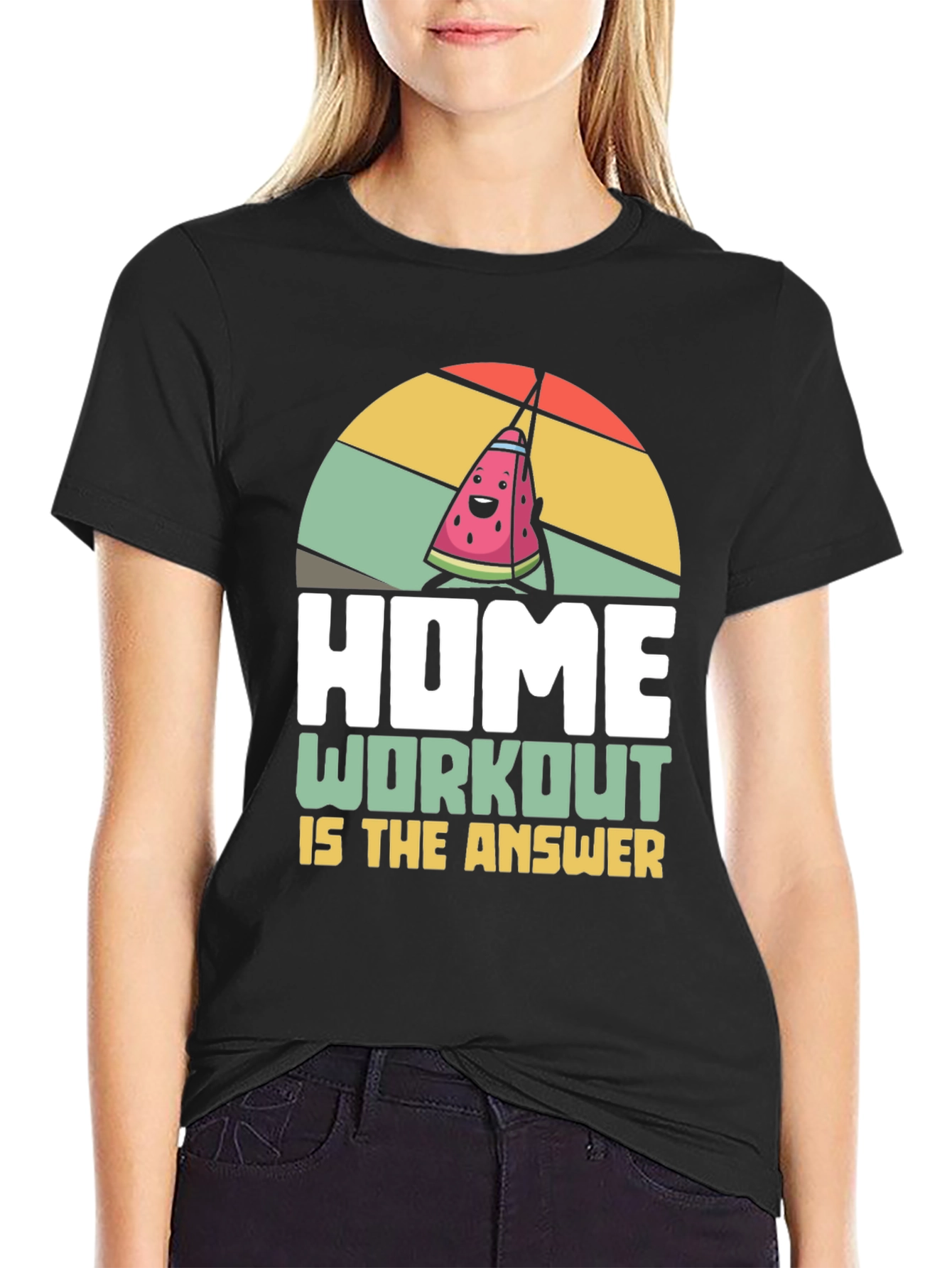 Home Workout T-Shirt - Funny Fitness Tee
