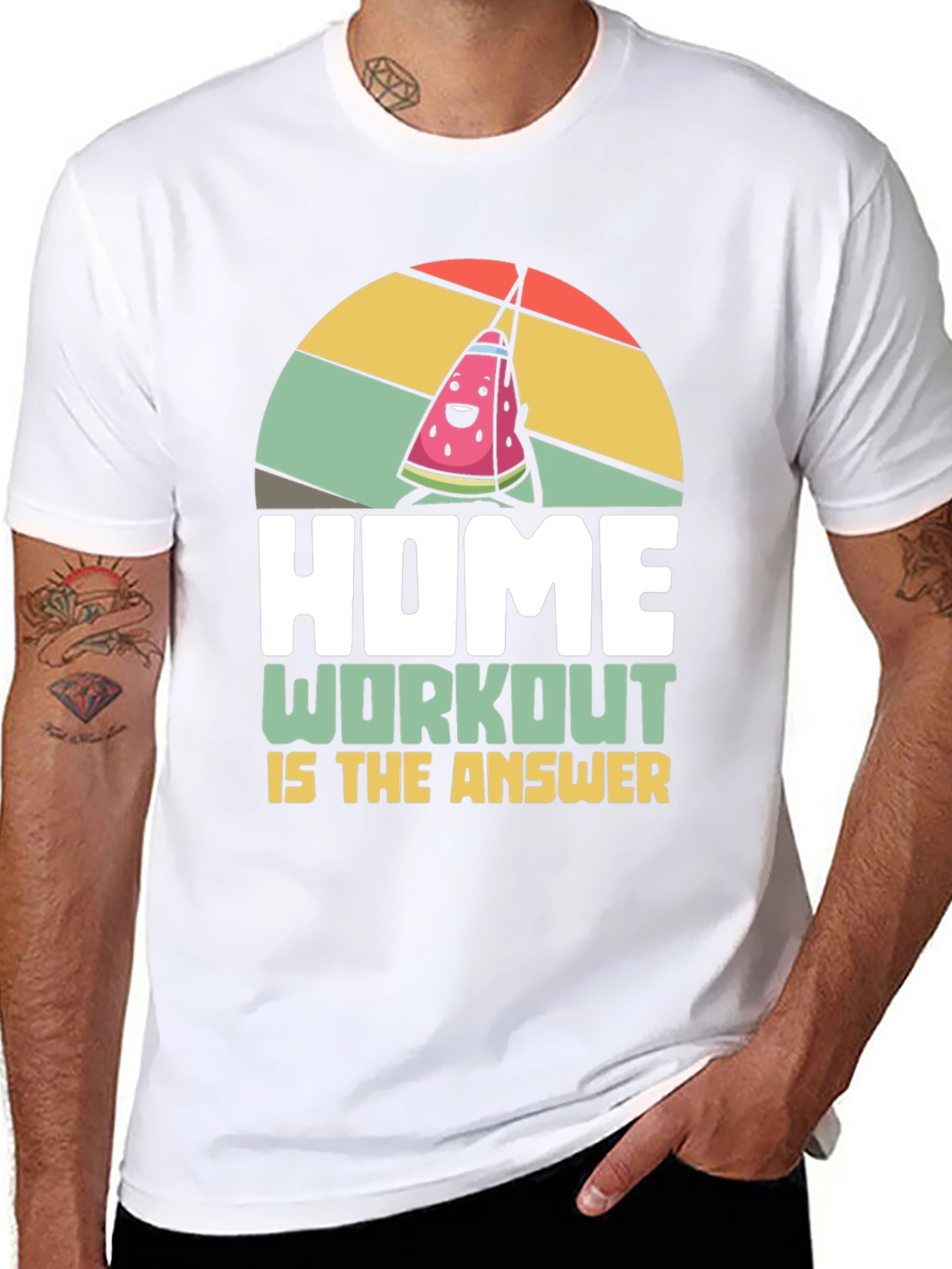 Home Workout T-Shirt - Funny Fitness Tee