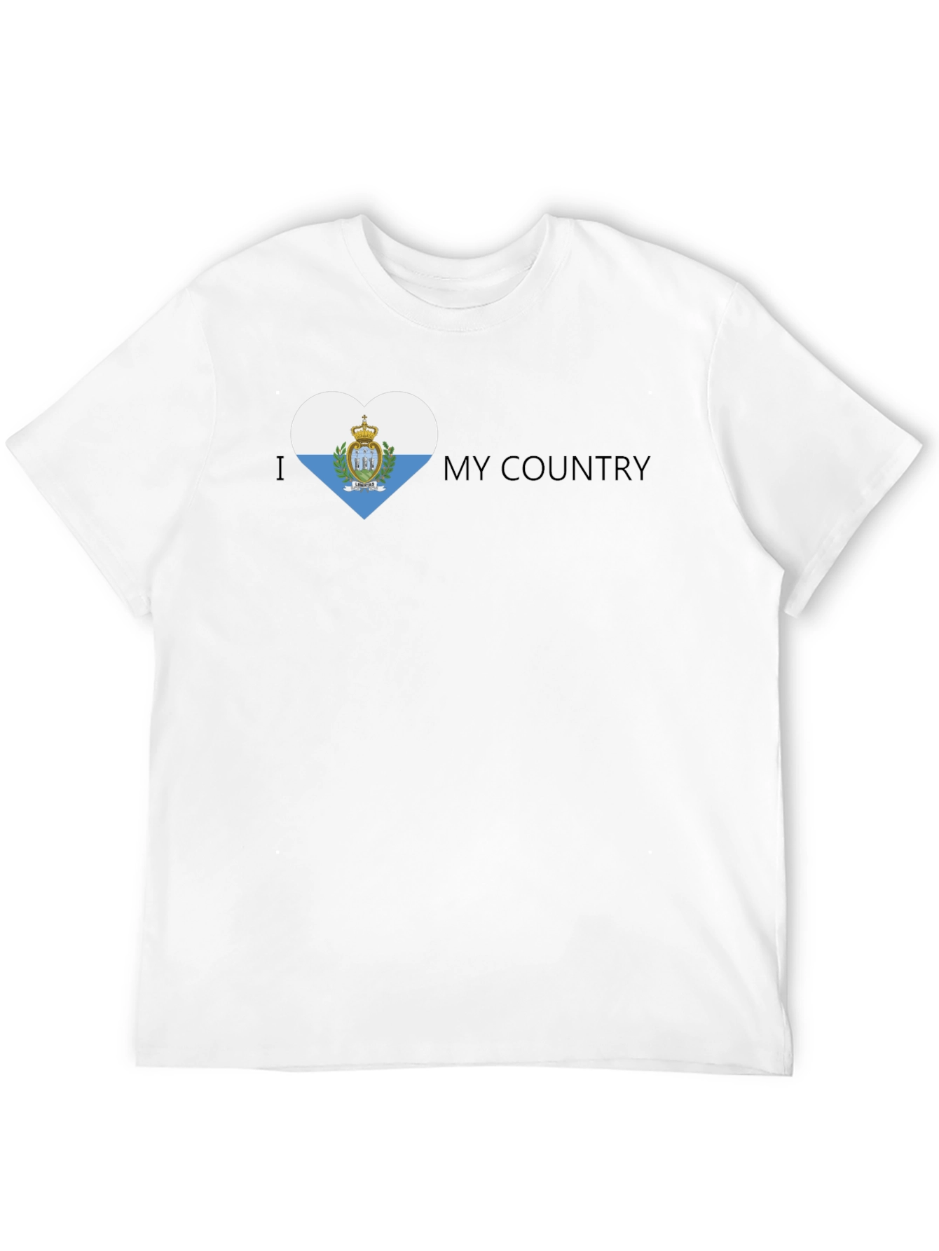 I Heart My Country - San Marino Flag T-Shirt